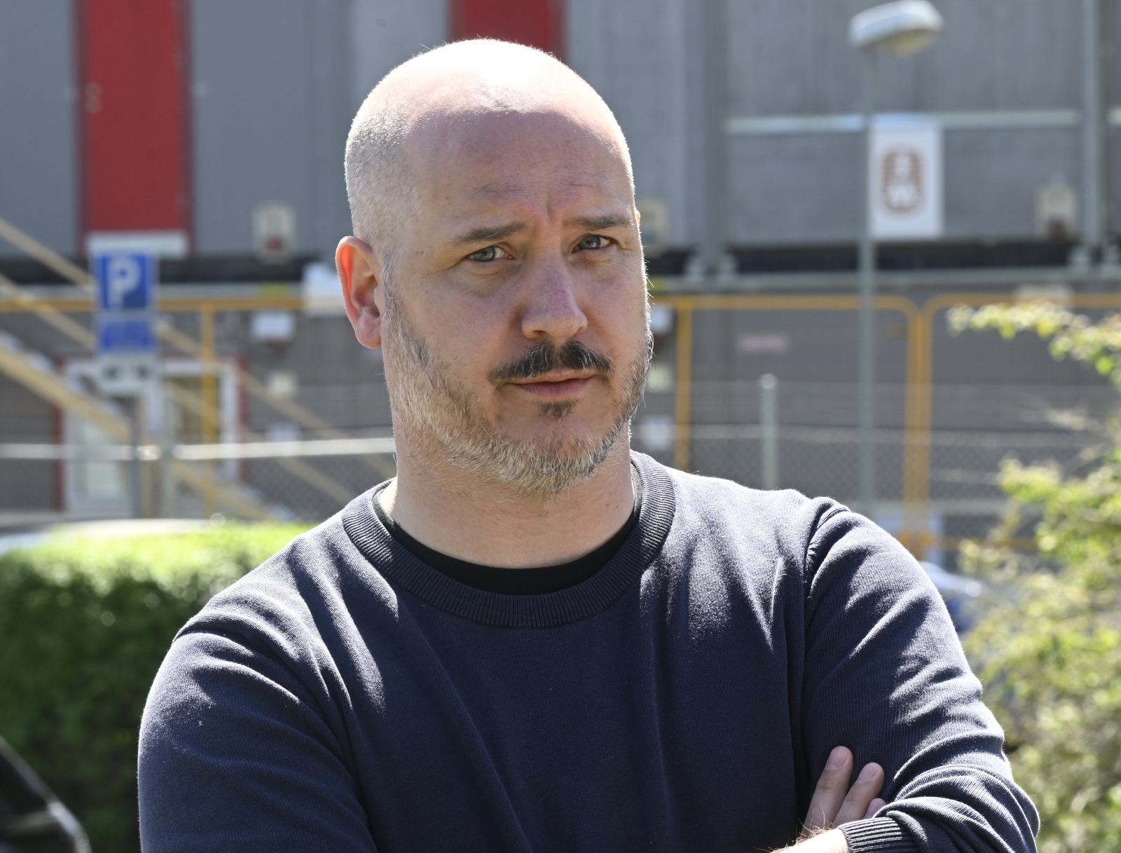 AIK:s klubbdirektör Fredrik Söderberg på Karlbergs träningsanläggning. Foto: Fredrik Sandberg / TT