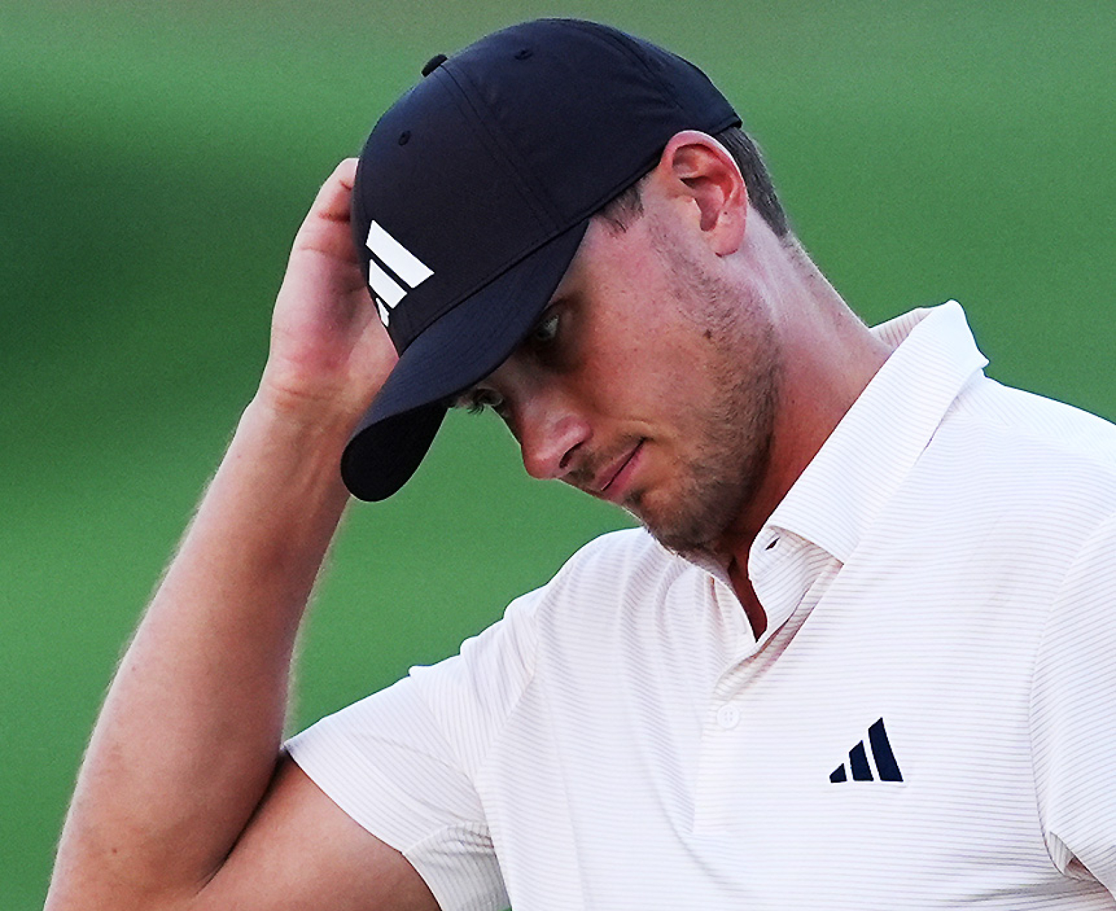 Efter storspel de föregående dagarna blev söndagens finalvarv något helt annat. Ludvig var själv dyster och besviken över vad han presterade. Och åtskilliga tusen svenskar fick gå lägga sig vidmidnatt Foto: AP Photo/Matt Slocum