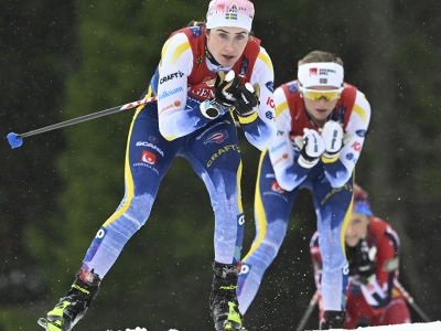 Ebba Andersson och Frida Karlsson med verkar inte vid Världscupen i Davos. Foto: Fredrik Sandberg / TT