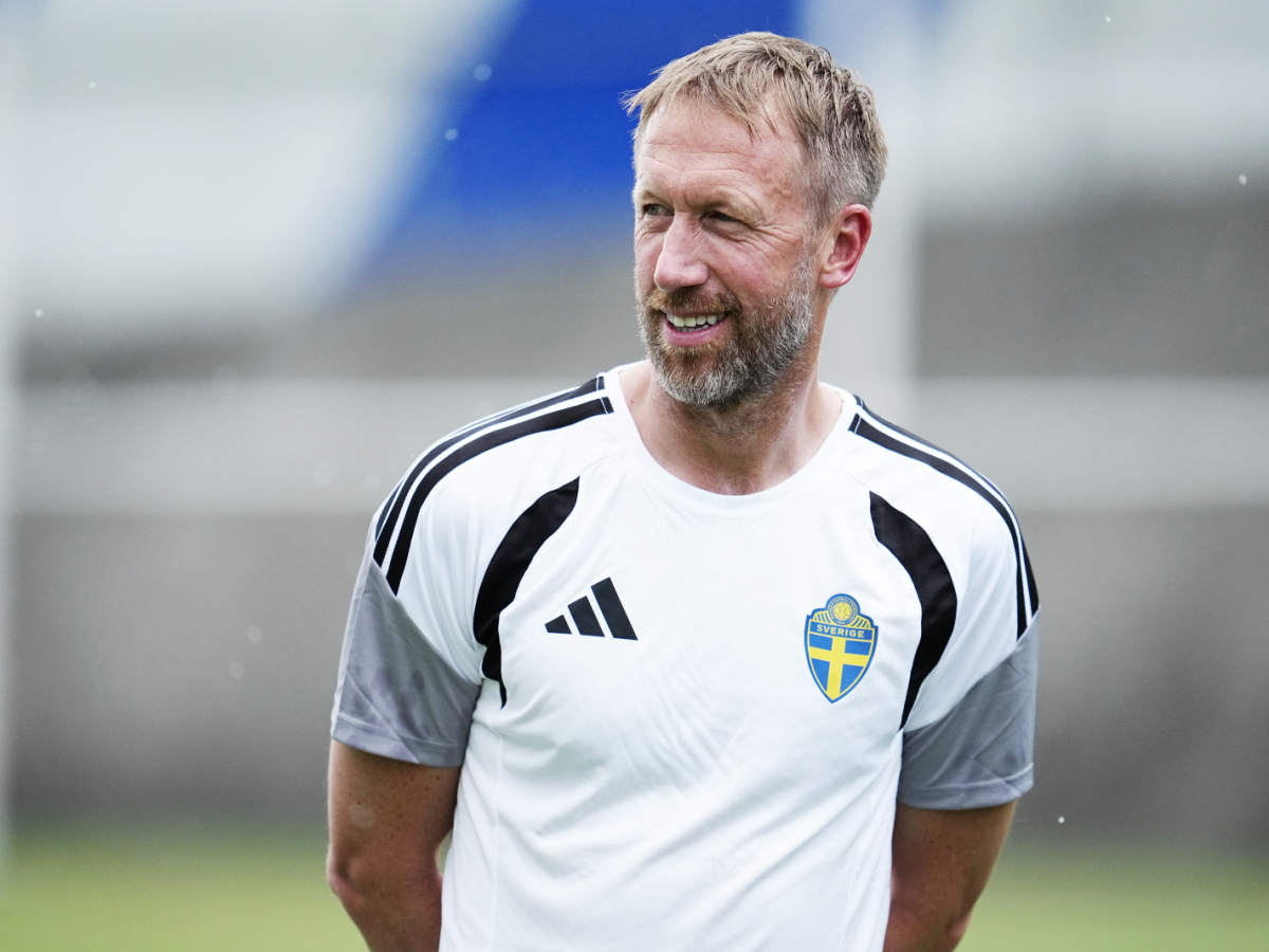 Graham Potter fick det egentligen omöjliga uppdraget - Bygg ett landslag på några veckor. I natt kommer beviset , Var det möjligt? Björn Larsson Rosvall/TT