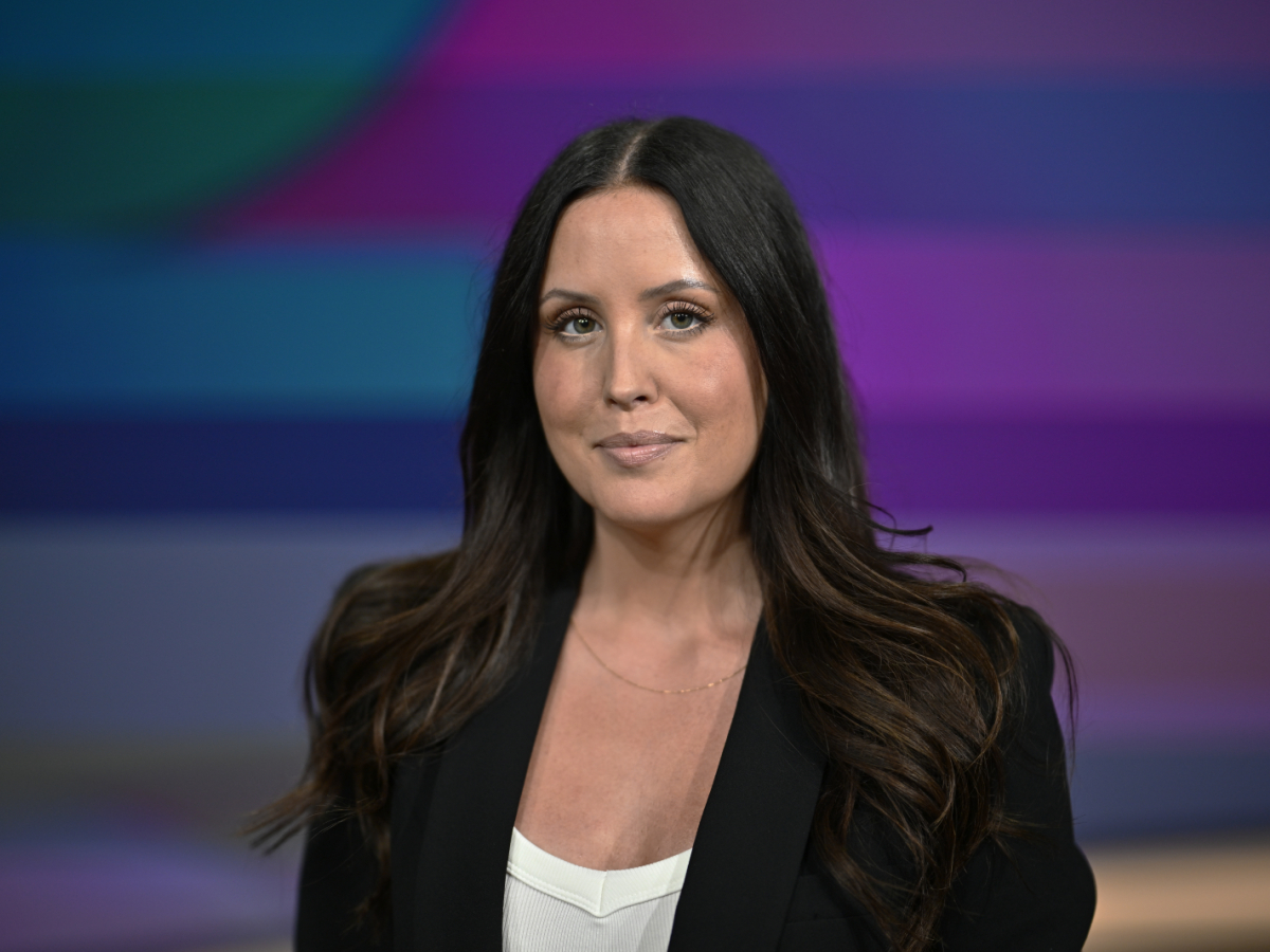 Bäst i TV, enligt Åke Stolt,av alla experter och kommentatorer är- Therese Strömberg i Sv T:s VM-studio. Foto: Anders Wiklund / TT