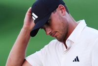 Efter storspel de föregående dagarna blev söndagens finalvarv något helt annat. Ludvig var själv dyster och besviken över vad han presterade. Och åtskilliga tusen svenskar fick gå lägga sig vidmidnatt Foto: AP Photo/Matt Slocum