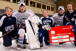 I Leksand hördes jubel. Klubben är landets mest populära ishockeyklubb och tjänade 1 301 252 kr via insatsen i Gräsroten.