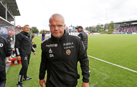 Här är Gaute Helstrup som nu presenteras som MFF::s nye tränare . Norrmannen jobbar i dag i succéklubben Bodø Glimt. men har även meriter från Tromsö och och Rosenbeorg. Foto: Rune Stoltz Bertinussen, NTB