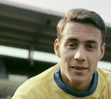 Ove Kindvall, med karaktäristiska spjuverleendet.Ove Kindvall, fotbollsspelare Foto: Jan Collsiöö