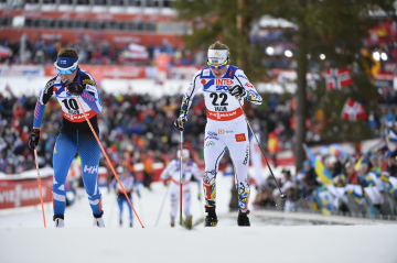 Lugnetgör inte skäl för namnet. En bro splittrar organisationen inför VM. Bron byggdes redan till mästerskapet 2015, men behöver nu byggas om, framför allt bli dubbelt så bred med plats för två parallella spår. Åkarna ska passera bron flera gånger. Foto: Anders Wiklund, TT
Foto: Anders Wiklund / TT