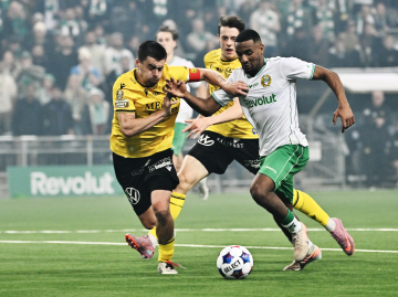 Hammarby har en blivande skyttejung i Paulos Abraham . Foto: Anders Wiklund / TT